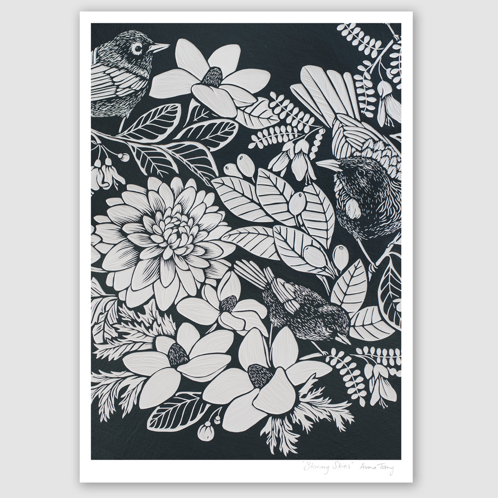 Stormy Skies : A3 Art Print