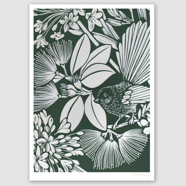 Birds and Beaches : A4 Art Print